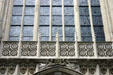 Gothic design elements on facade of University Chapel. Princeton, NJ.