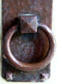 Bronze door pull at Stickley Museum at Craftsman Farms. Morris Plains, NJ.