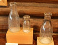 Craftsman dairy milk bottles at Stickley Museum at Craftsman Farms. Morris Plains, NJ.