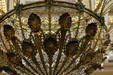 Detail of Edison's chandelier in House chamber of New Jersey Capitol. Trenton, NJ.