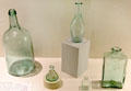 Glass bottles made by Eagle Glass Works of Port Elizabeth, NJ at Museum of American Glass. Milville, NJ.