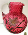 Ruby glass pitcher attrib. Phoenix Glass Co. of Monaca, PA at Museum of American Glass. Milville, NJ.