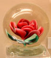 Rose-shaped paperweight by workers of Whitall Tatum Co. of Millville, NJ at Museum of American Glass. Milville, NJ.