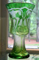 Acid cut glass vase by Honesdale Decorating Co. of Honesdale, PA at Museum of American Glass. Milville, NJ.