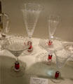 Symphony glass stemware by Libbey-Nash Glass Co. of Toledo, OH at Museum of American Glass. Milville, NJ.