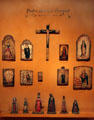 Spanish religious icon paintings & carvings by Pedro Antonio Fresquís at New Mexico History Museum. Santa Fe, NM.