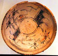 Sankawi Indian pottery bowl at New Mexico History Museum. Santa Fe, NM.