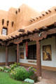 Courtyard of New Mexico Museum of Art with frescos by Will Shuster. Santa Fe, NM.