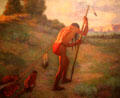 The Stoic painting by Joseph Henry Sharp at New Mexico Museum of Art. Santa Fe, NM.