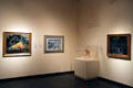 Overview of gallery at New Mexico Museum of Art. Santa Fe, NM.
