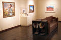 Gallery overview at New Mexico Museum of Art. Santa Fe, NM.