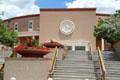 Stairway rising to New Mexico State Capitol. Santa Fe, NM.