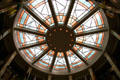 Skylight in rotunda of New Mexico State Capitol. Santa Fe, NM