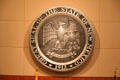 Seal of the State of New Mexico in House chamber in New Mexico State Capitol. Santa Fe, NM.