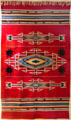 Rio Grande weaving by Eppie Archuleta in NM State Capitol Art Collection. Santa Fe, NM.