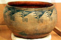 Cochiti Pueblo pottery pot in Museum at Rancho de las Golondrinas. Santa Fe, NM.