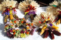 Corn bouquets at Sunday Santa Fe Farmers Market. Santa Fe, NM.