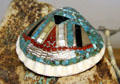 Native jewelry using Turquoise at Turquoise Museum. Albuquerque, NM.