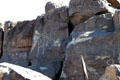 Petroglyph with human figure at Petroglyph National Monument. Albuquerque, NM.