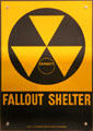 Fallout Shelter sign at National Museum of Nuclear Science & History. Albuquerque, NM.