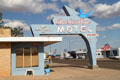 Blue Swallow Motel sign left from Route 66 era. Tucumcari, NM.