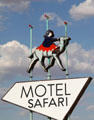 Motel Safari sign left from Route 66 era. Tucumcari, NM