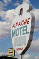 Apache Motel sign left from Route 66 era. Tucumcari, NM.
