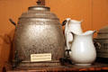 Dual spigot coffee urn used by Bent-Scheurich family at Governor Bent Museum. Taos, NM.