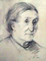 Drawing of Teresina Bent Scheurich, daughter of Gov. Bent drawn by John Young-Hunter at Governor Bent Museum. Taos, NM.