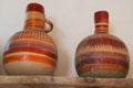 Ceramic jugs in kitchen in Kit Carson Home. Taos, NM