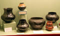 Black San Ildefonso Pueblo pottery at Millicent Rogers Museum. Taos, NM.