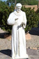 San Francisco de Asis statue at his Church. Taos, NM.