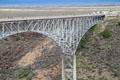 Cantilevered truss structure of Rio Grande Gorge Bridge. Taos, NM