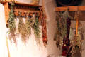 Drying herbs in kitchen at Hacienda de los Martinez. Taos, NM.