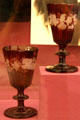 Pair of wine glasses used to toast Nevada's prosperity at old Nevada State Capitol museum. Carson City, NV.