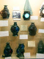 Collection of railway lanterns at Nevada State Railroad Museum. Carson City, NV.