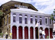 Historical photo of Piper's Opera House from frontier days of Virginia City. Virginia City, NV.