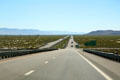 I-80 across Nevada's Pumpernickel Valley. NV