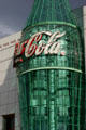 Detail of giant bottle at Coca-Cola Las Vegas. Las Vegas, NV.