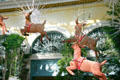 Reindeer made of nuts in Christmas display at Bellagio. Las Vegas, NV.