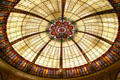 Stained glass skylight in Bally's Hotel. Las Vegas, NV.