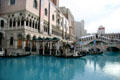 Canal & Gondolas ply the Las Vegas Strip at The Venetian Hotel. Las Vegas, NV.