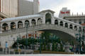 Replica of Rialto Bridge of Venice at The Venetian Hotel & Casino. Las Vegas, NV.