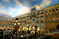 Shopping arcade recreates Saint Marks Square of Venice at The Venetian Hotel. Las Vegas, NV.