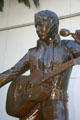 Detail of Elvis Presley statue at Las Vegas Hilton. Las Vegas, NV.