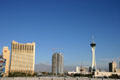 Stratosphere Tower on skyline of Las Vegas. Las Vegas, NV