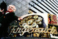 Fitzgeralds Casino sign on Freemont Street in daylight. Las Vegas, NV.