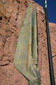 Wings of the Republic sculpture with flagpole at Hoover Dam. Las Vegas, NV.