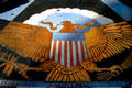 Bronze & terrazzo U.S. Eagle floor at Wings of the Republic at Hoover Dam. Las Vegas, NV.