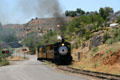 Virginia & Truckee steam locomotive #29 pulls tourist train between Virginia City & Gold Hill. Virginia City, NV.